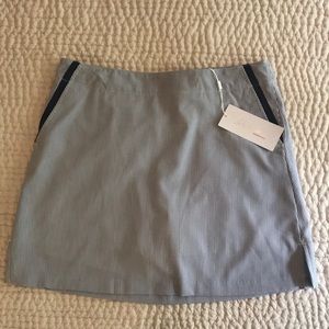 Lady Hagen Golf Skort Navy and White Seersucker